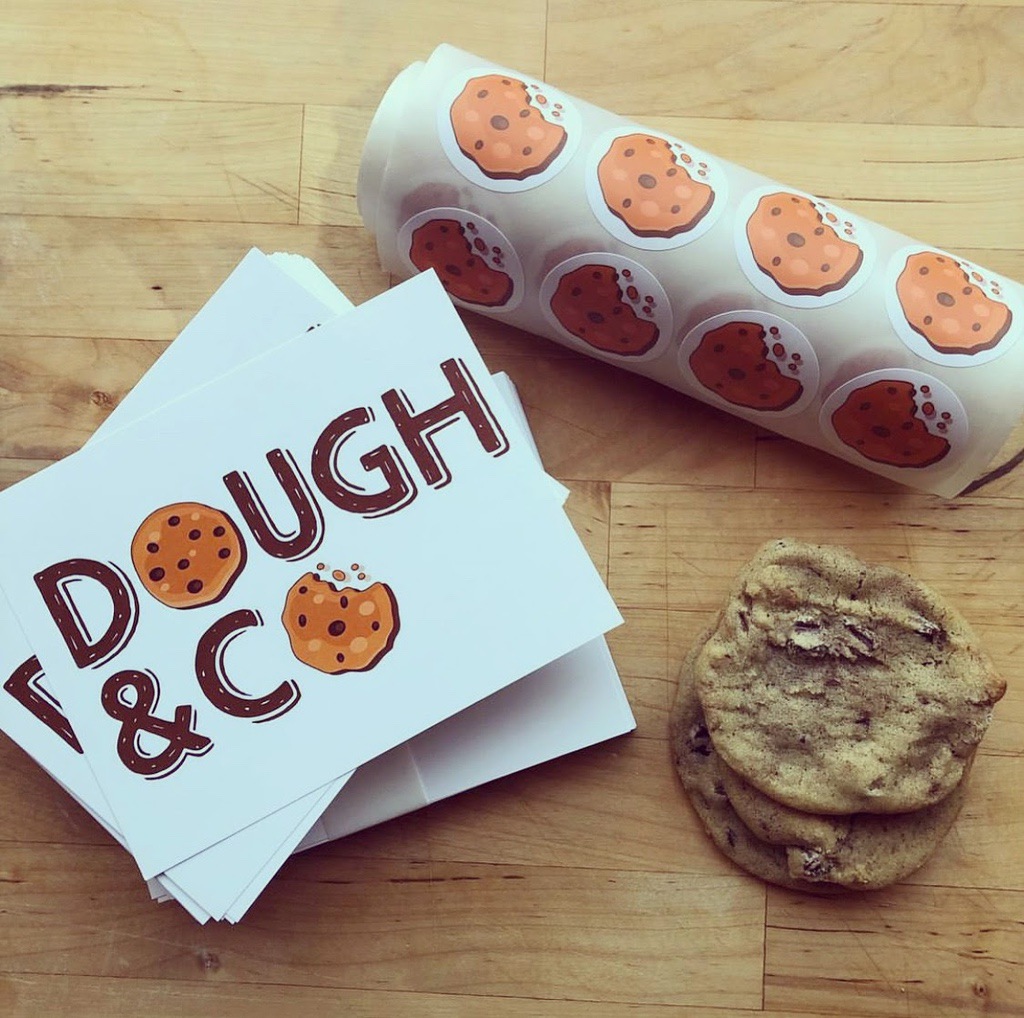 Making Labels Make Sense For Small Businesses & Farmers Markets 3 Labels created on Canva for local cookie business selling at farmers market