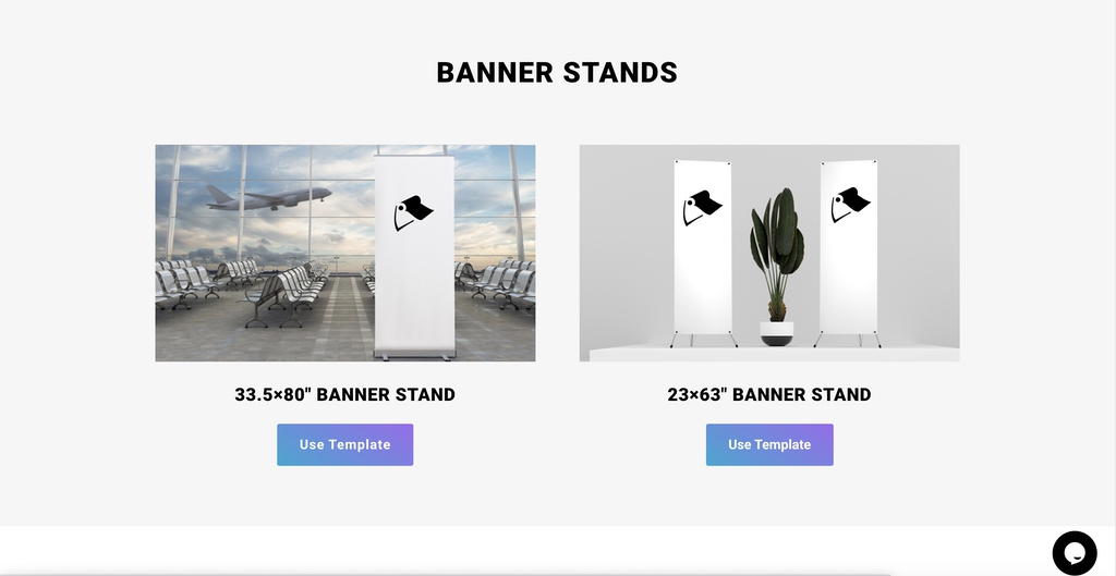 Banner stand Canva templates by Little Rock Printing