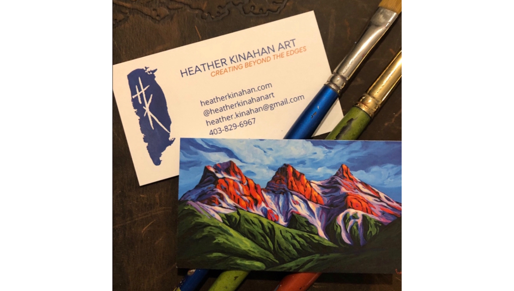 How to Design Custom Business Cards in Canva 9 Business cards for Heather Kinahan Art