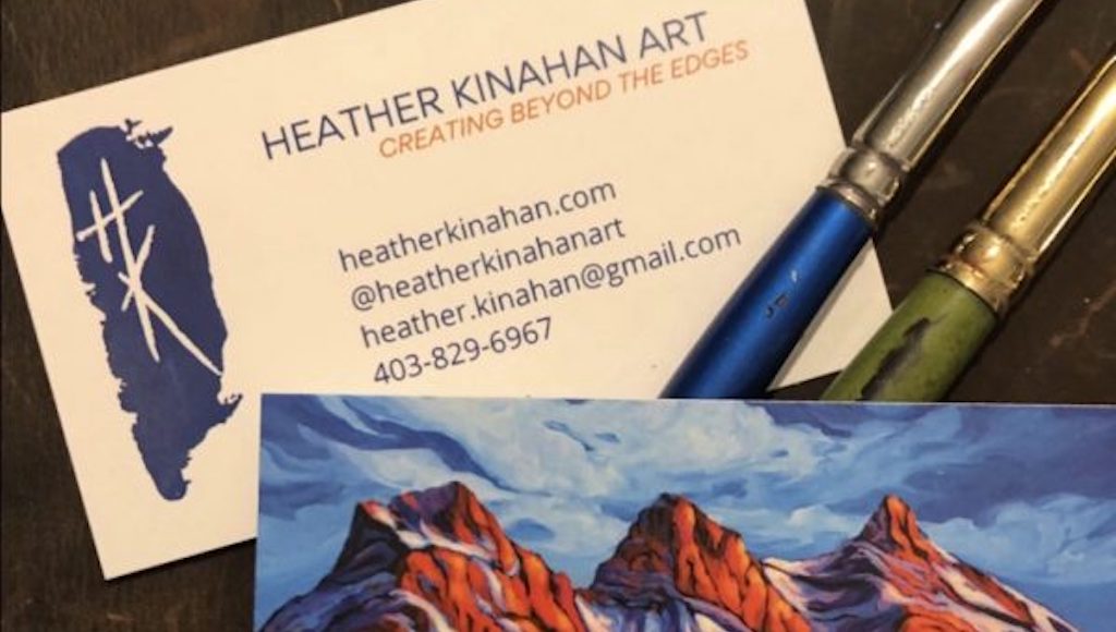 Little Rock vs. Walmart for Printing Documents 4 Business cards for Heather Kinahan Art printed by Little Rock Printing